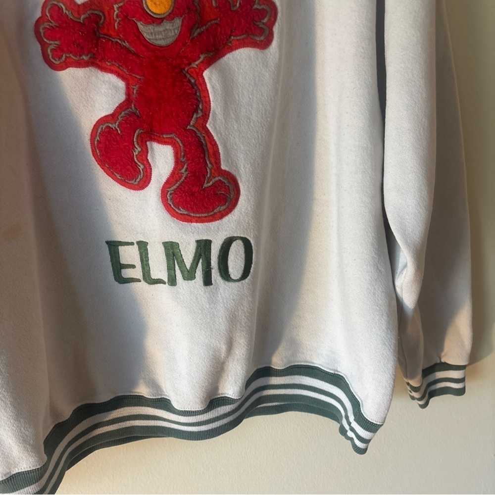 Sesame Street Elmo Crewneck Sweater - White and Red - Picture 4 of 7